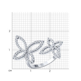 Кольцо SOKOLOV - Серебро 925, Фианит (арт. 94014983)