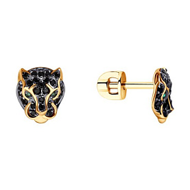 Серьги SOKOLOV - Золото 585, Фианит (арт. 0200396)