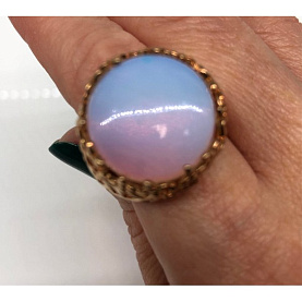 Кольцо Klondike - Серебро 925, Лунный камень (арт. 01-01428-07-203-01-08)