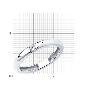 Кольцо SOKOLOV - Серебро 925, Фианит (арт. 94011254)