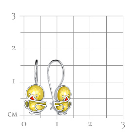 Серьги Talant - Серебро 925, Эмаль (арт. 13-79-0000-27974)
