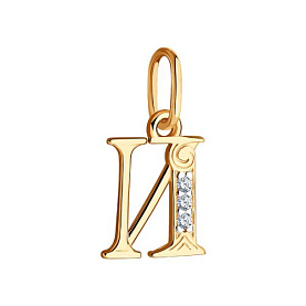 Подвеска SOKOLOV - Золото 585, Фианит (арт. 033819)