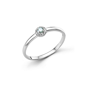 Кольцо Дар - Серебро 925, Муассанит, Фианит (арт. К-3808рс1613900)