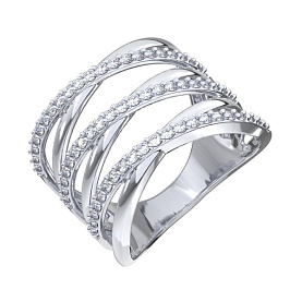 Кольцо POKROVSKY - Серебро 925, Фианит (арт. 0101751-00775)