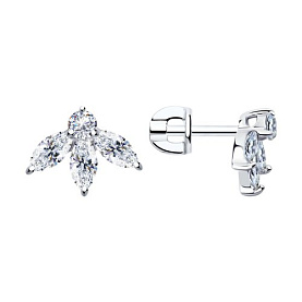 Серьги SOKOLOV - Серебро 925, Фианит (арт. 94024818)