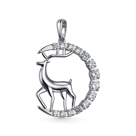 Подвеска Дар - Серебро 925, Фианит (арт. П-5127рс200)