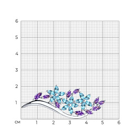 Брошь SOKOLOV - Серебро 925, Фианит (арт. 94040117)