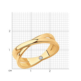 Кольцо SOKOLOV - Серебро 925, Фианит (арт. 93010888)