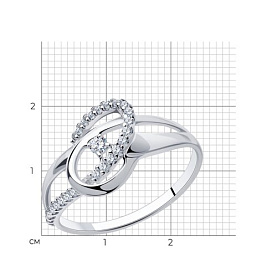 Кольцо Diamant - Серебро 925, Фианит (арт. 94-110-00756-1)