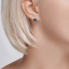 Серьги SOKOLOV - Серебро 925, Синтетический ситалл (арт. 92022836)