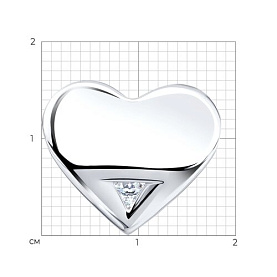 Подвеска Diamant - Серебро 925, Фианит (арт. 94-130-00271-1)