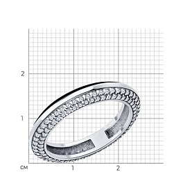 Кольцо Diamant - Серебро 925, Фианит, Эмаль (арт. 94-110-01969-1)
