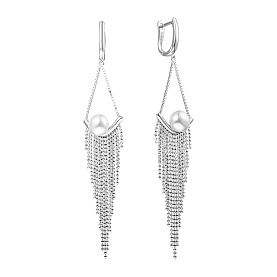 Серьги Мастер Клио - Серебро 925, Жемчуг культивированный (арт. 24С152670)