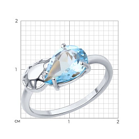 Кольцо Diamant - Серебро 925, Топаз (арт. 94-310-02688-1)