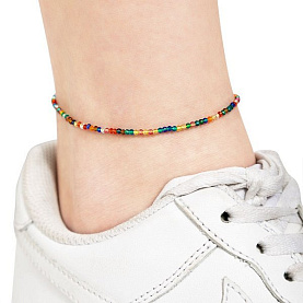 Браслет Фиделис - Серебро 925, Синтетическая шпинель (арт. SV-Shp13BL-mix-Rd)