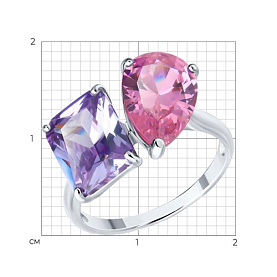 Кольцо SOKOLOV - Серебро 925, Фианит (арт. 94014230)