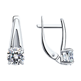 Серьги SOKOLOV - Серебро 925, Фианит (арт. 94023417)