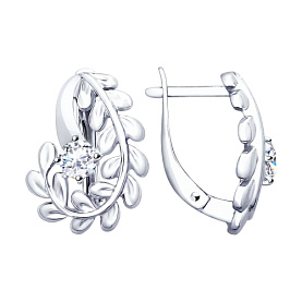 Серьги SOKOLOV - Серебро 925, Фианит (арт. 94022728)