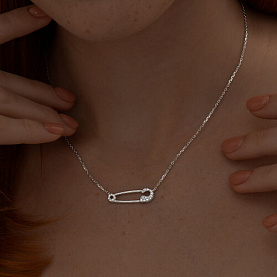 Колье SOKOLOV - Серебро 925, Фианит (арт. 94070694)