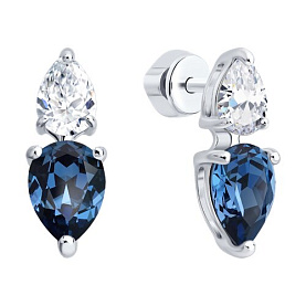 Серьги Diamant - Серебро 925, Кристалл (арт. 94-122-00047-1)