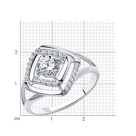 Кольцо Diamant - Серебро 925, Фианит (арт. 94-110-00740-1)