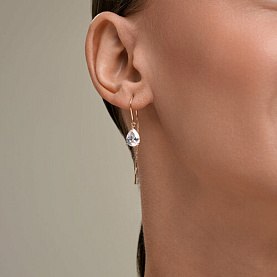 Серьги SOKOLOV - Золото 585, Бриллианит (арт. 0200916)