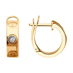 Серьги Diamant - Серебро 925, Фианит (арт. 93-120-02024-1)