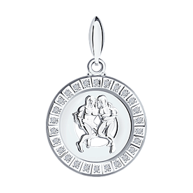 Подвеска SOKOLOV - Серебро 925, Фианит (арт. 94031385)