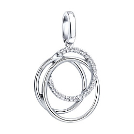 Подвеска Diamant - Серебро 925, Фианит (арт. 94-130-02403-1)