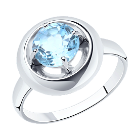 Кольцо Diamant - Серебро 925, Топаз (арт. 94-310-00782-1)