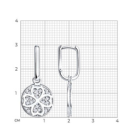 Серьги SOKOLOV - Серебро 925, Фианит (арт. 94027795)