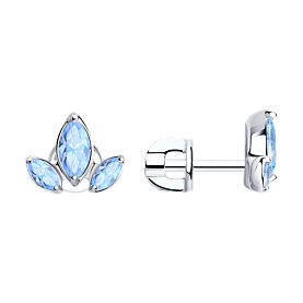 Серьги SOKOLOV - Серебро 925, Фианит (арт. 94025048)