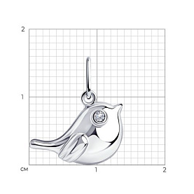 Подвеска Diamant - Серебро 925, Фианит (арт. 94-130-01069-1)