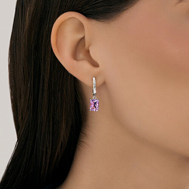 Серьги SOKOLOV - Серебро 925, Аметист (арт. 92023188)