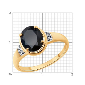 Кольцо Diamant - Серебро 925, Фианит, Шпинель (арт. 93-310-01954-1)