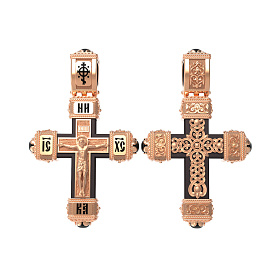 Подвеска Ювелирный дом VIOLET - Золото 585, Оникс, Эбеновое дерево, Эмаль (арт. 16-КА-КС3206-Э-101)