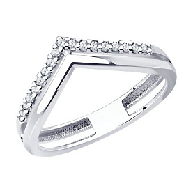 Кольцо Diamant - Серебро 925, Фианит (арт. 94-110-01595-2)