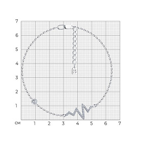 Браслет SOKOLOV - Серебро 925, Фианит (арт. 94050577)