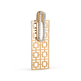 Подвеска ЮФ Династия - Золото 375, Фианит (арт. 503613-5102)