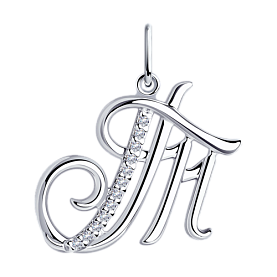 Подвеска Diamant - Серебро 925, Фианит (арт. 94-130-01380-1)