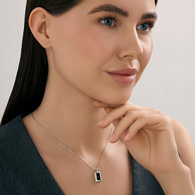 Колье Diamant - Серебро 925, Кристальная ткань (арт. 94-170-02351-1)