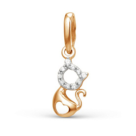 Подвеска ЮФ Династия - Золото 375, Фианит (арт. 000623-5102)