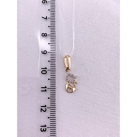 Подвеска ЮФ Династия - Золото 375, Фианит (арт. 000623-5102)