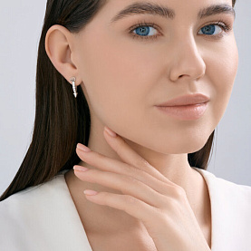 Серьги SOKOLOV - Серебро 925, Фианит (арт. 94027303)