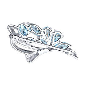 Брошь Diamant - Серебро 925, Топаз (арт. 94-340-00528-1)