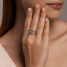 Кольцо SOKOLOV - Серебро 925, Фианит (арт. 94014170)