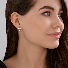 Серьги Diamant - Серебро 925, Эмаль (арт. 94-120-02225-1)