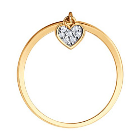 Кольцо Diamant - Золото 585, Фианит (арт. 51-110-00901-1)