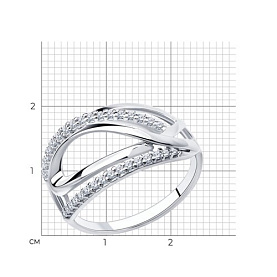Кольцо Diamant - Серебро 925, Фианит (арт. 94-110-00703-1)