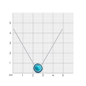 Колье Diamant - Серебро 925, Бирюза, Эмаль (арт. 94-370-02367-1)